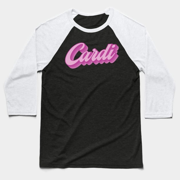 Cardi Baseball T-Shirt by Snapdragon